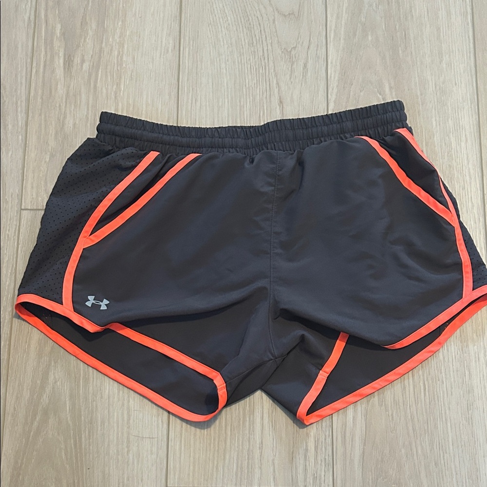 Under Armour Men's Athletic Shorts in Black and Orange